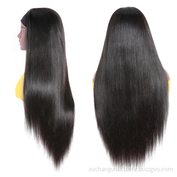 Human Hair Headband Wig For Black Women,Wholesale Long Straight Deep Water Wave Wig Headband,Kinky Curly Headband Wig Human Hair